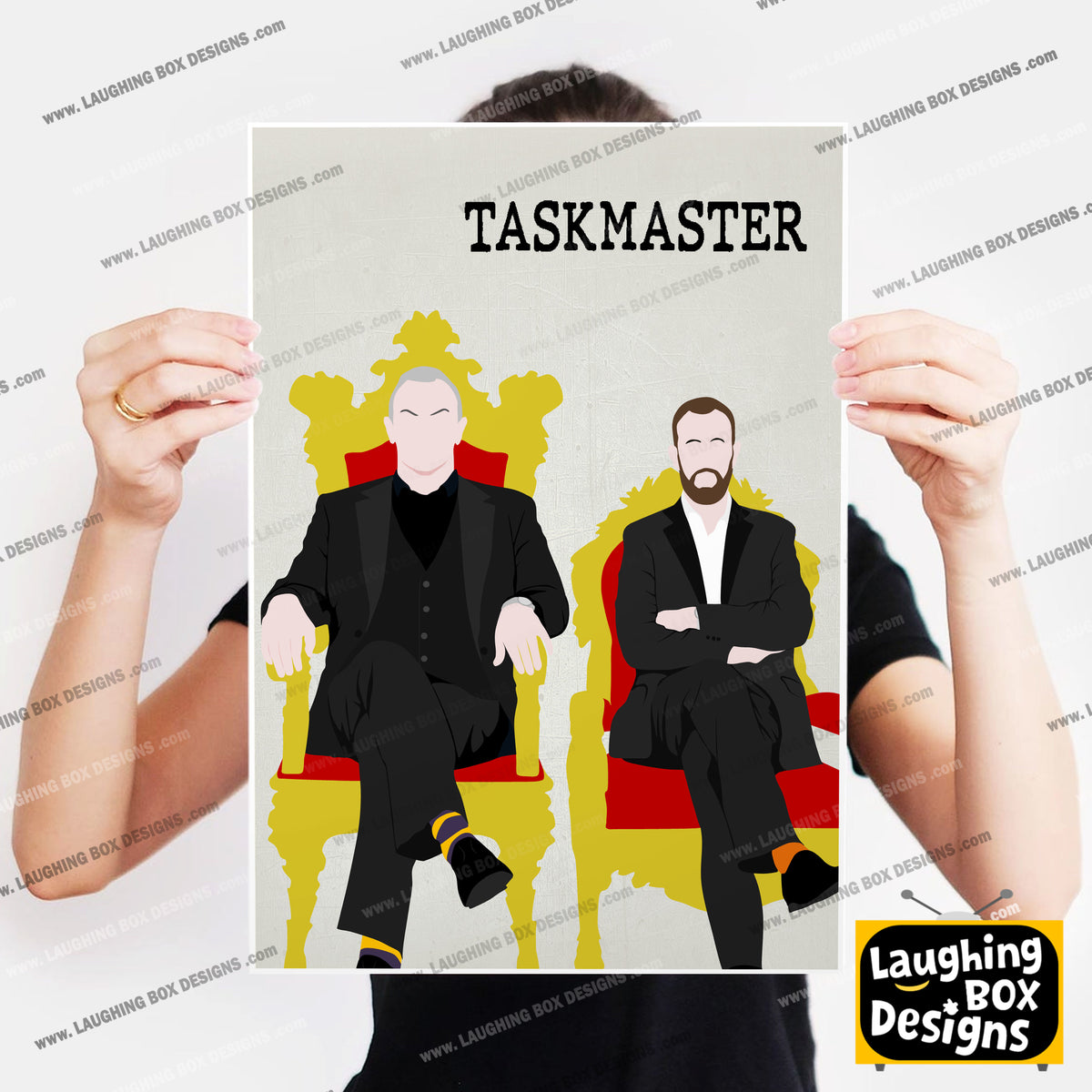 TASKMASTER Comedy Characters Minimalist Print
