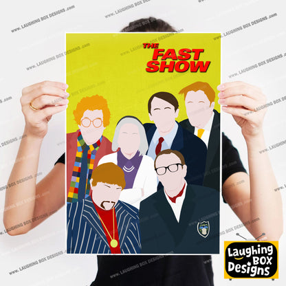 THE FAST SHOW Comedy Characters Minimalist Print