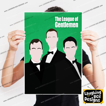 THE LEAGUE OF GENTLEMEN Comedy Characters Minimalist Print