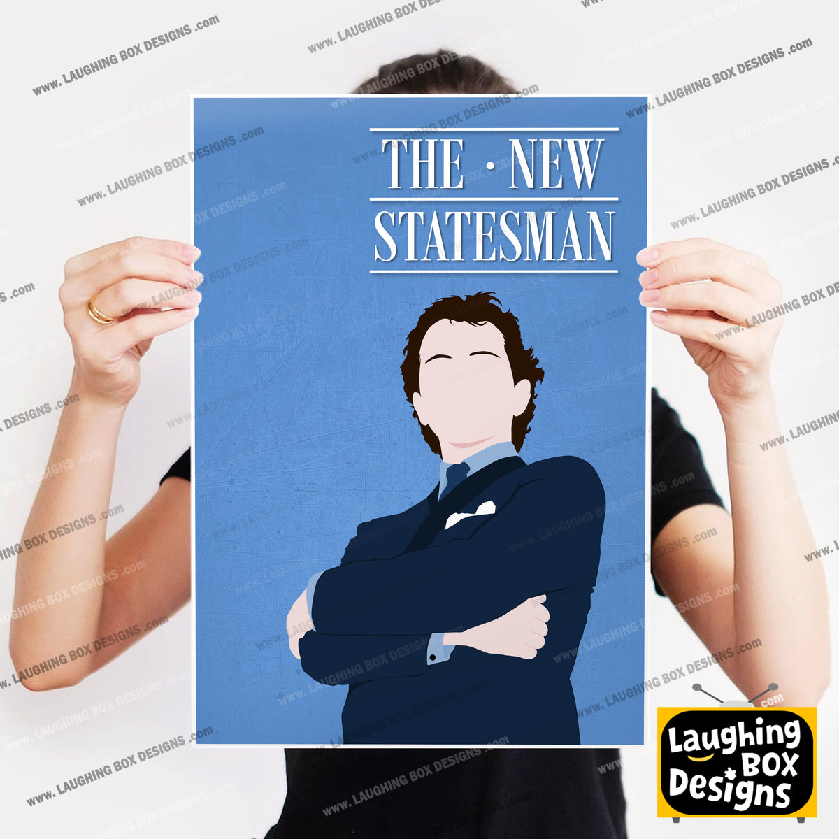THE NEW STATESMAN Comedy Characters Minimalist Print