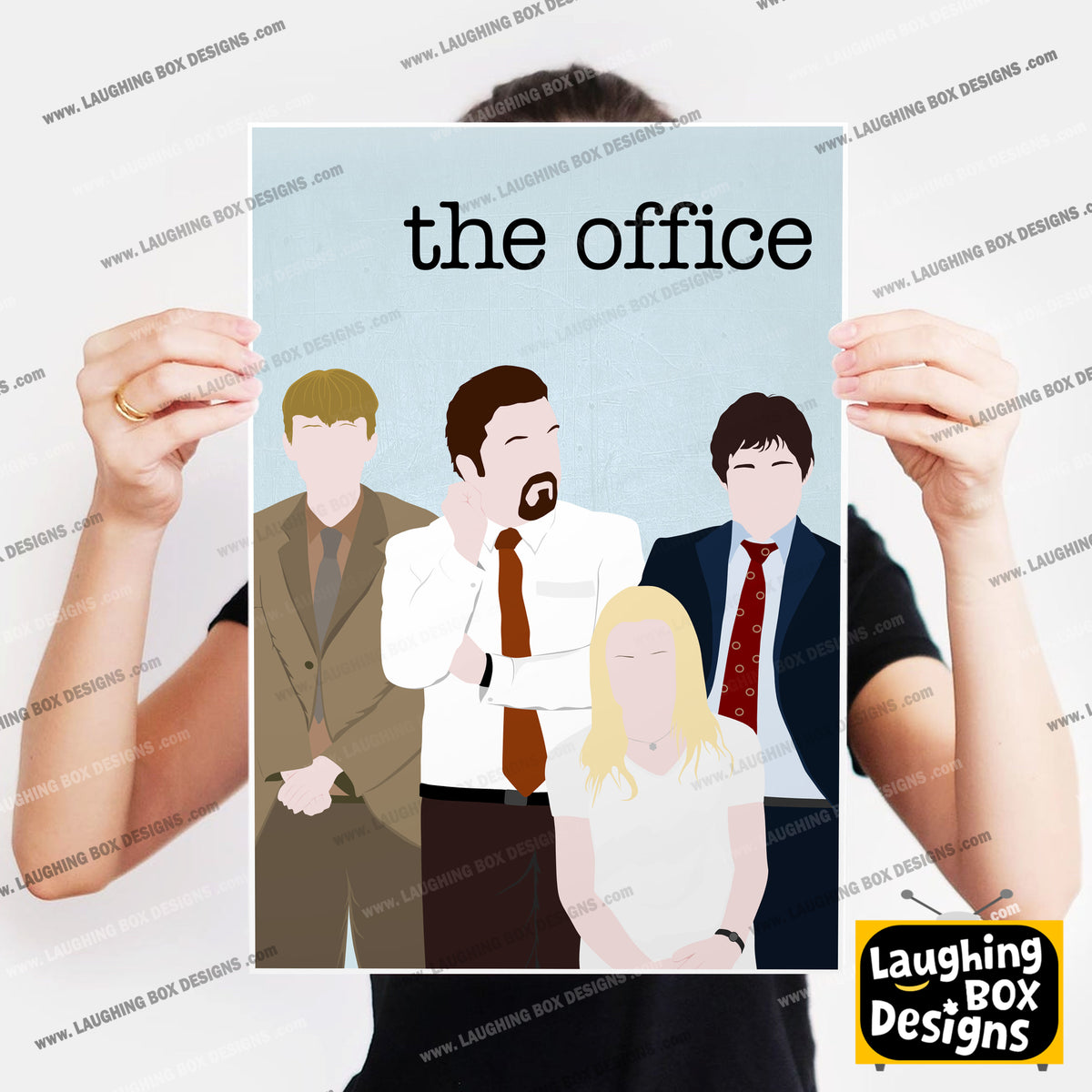 THE OFFICE (UK) Comedy Characters Minimalist Print