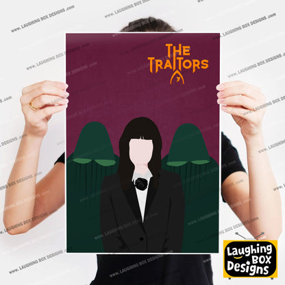 THE TRAITORS Television Show Minimalist Print