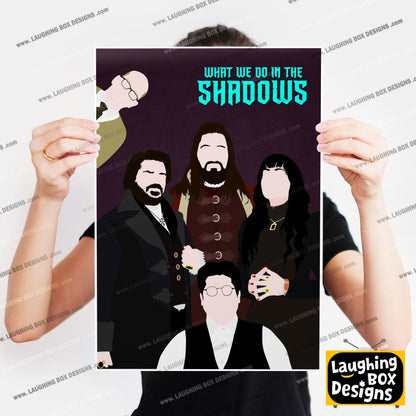 WHAT WE DO IN THE SHADOWS Comedy Characters Minimalist Print