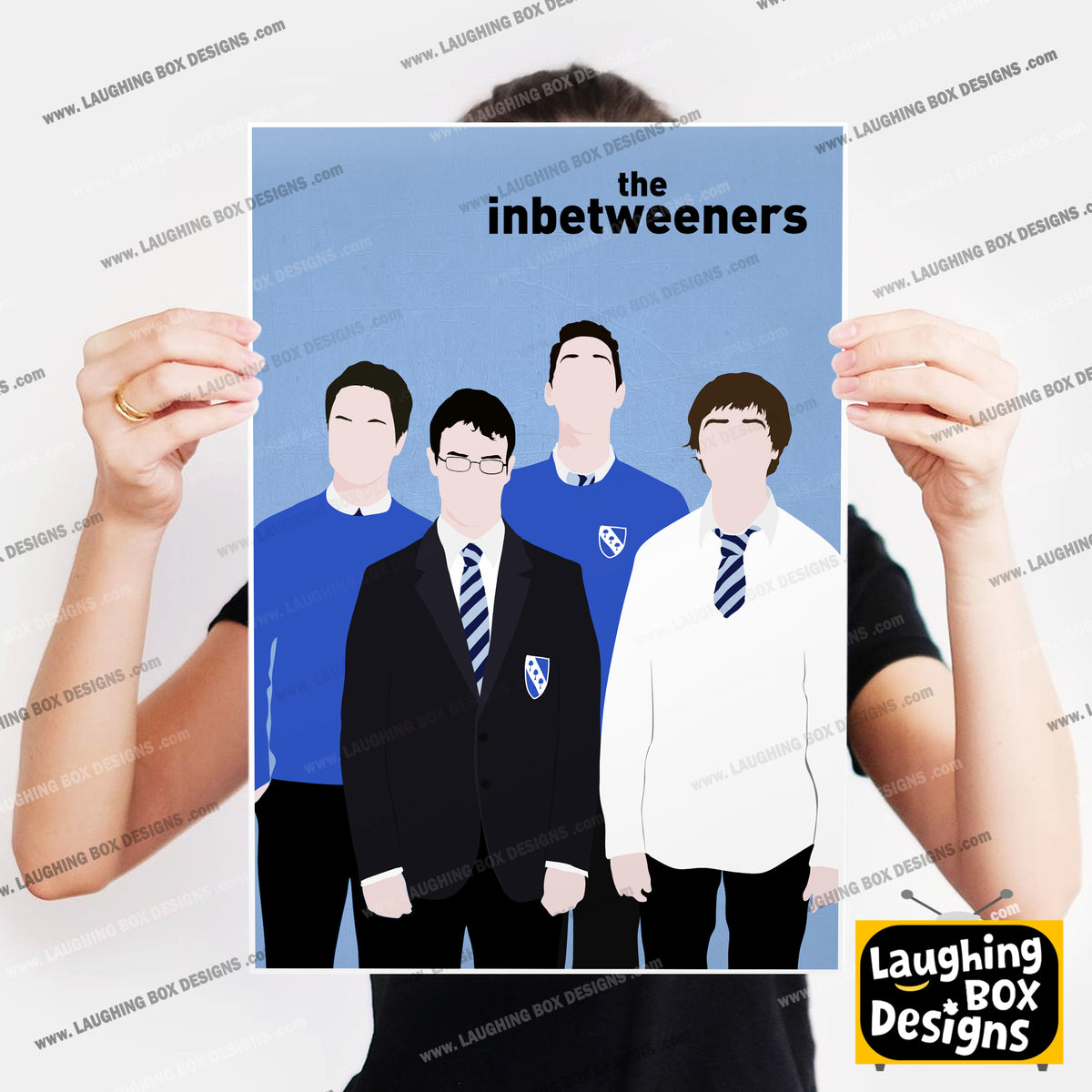 THE INBETWEENERS Comedy Characters Minimalist Print