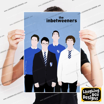 THE INBETWEENERS Comedy Characters Minimalist Print