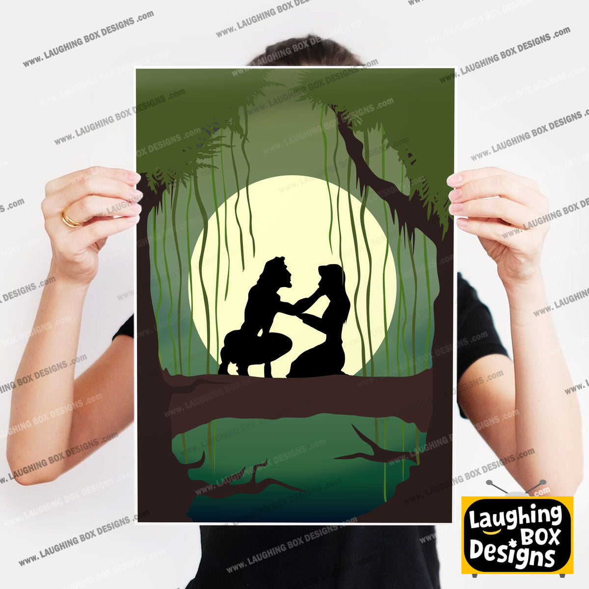 DISNEY'S TARZAN Character inspired Silhouette Print