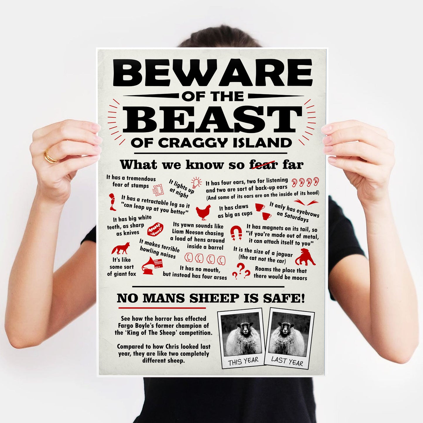 Beware The Beast Of Craggy Island, Father Ted Print