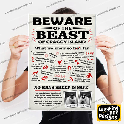 Beware The Beast Of Craggy Island, Father Ted Print