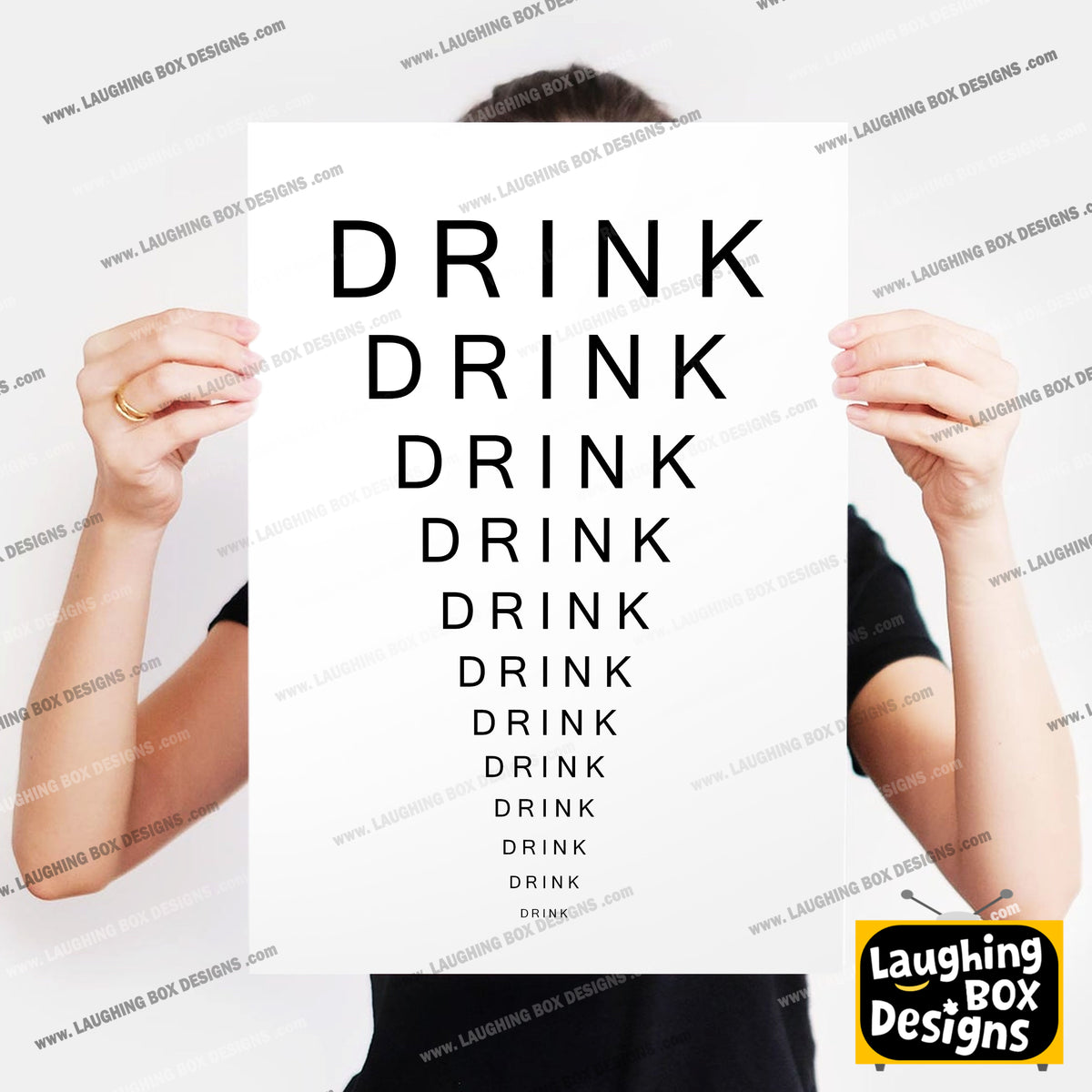 Drink Eye Chart / Father Jack Opticians, Father Ted Print