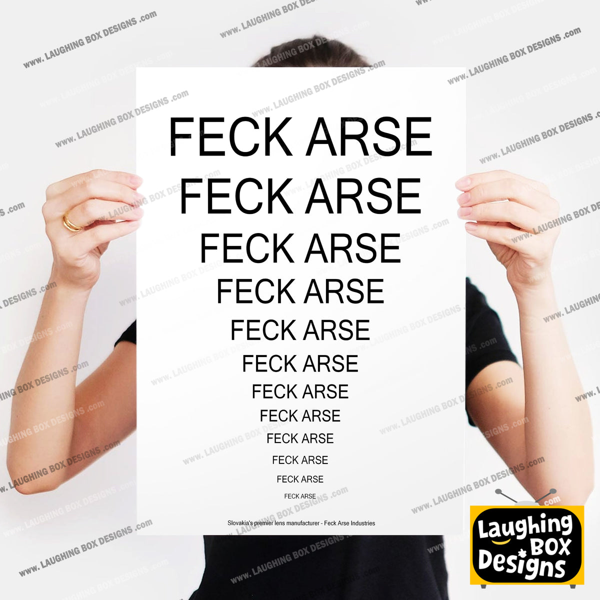 Feck Arse Chart / Father Jack Opticians, Father Ted Print