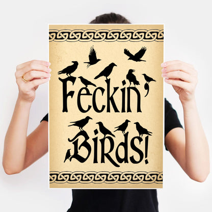 Feckin' Birds / Father Jack Quote, Father Ted Print