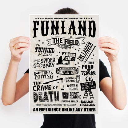 Funland poster / Craggy Island Fair, Father Ted Print