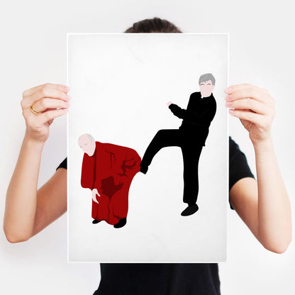 Kicking Bishop BrennanUp The Arse! Father Ted Print
