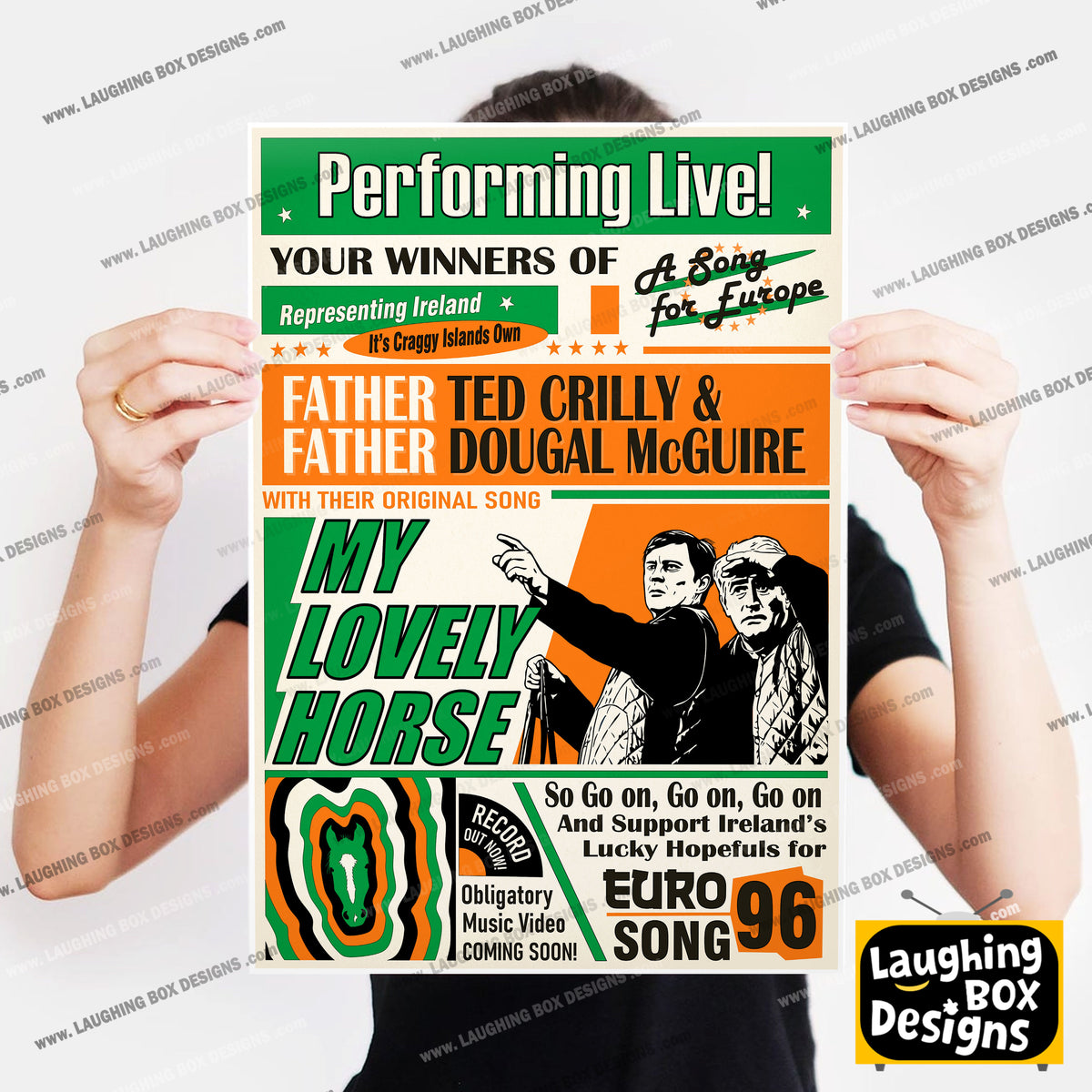 My Lovely Horse, Performed Live! Song for Europe Poster, Father Ted Print