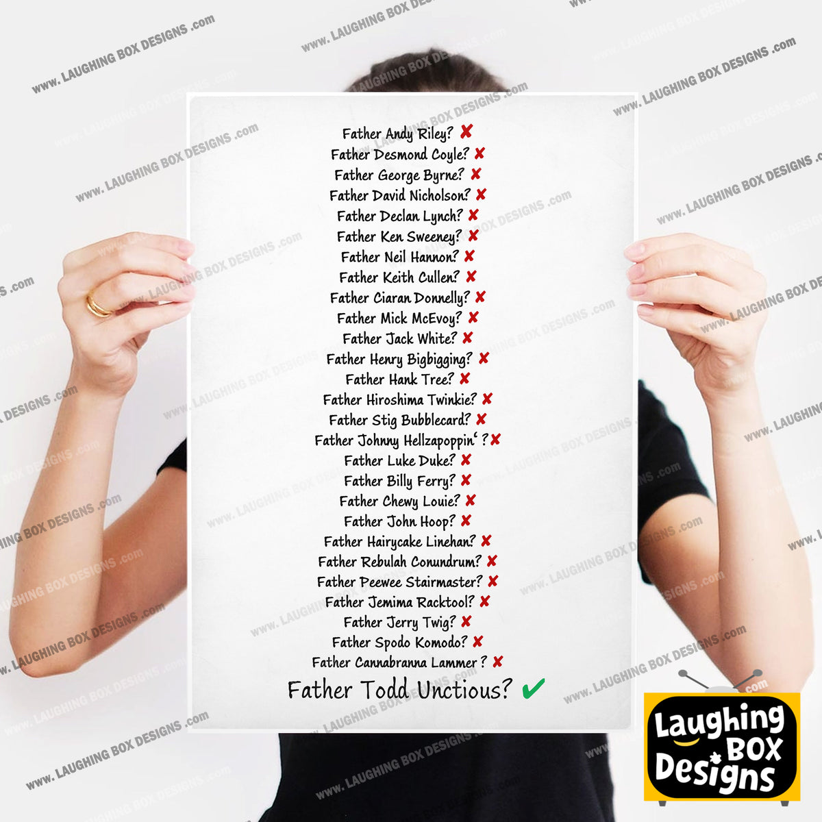TODD UNCTIOUS NAME GUESSING / MRS DOYLE, Father Ted Print