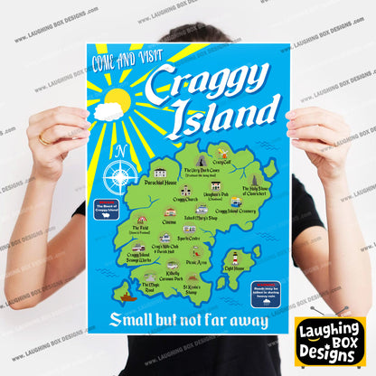 Visit Craggy Island / Small But Not Far Away, Father Ted Print