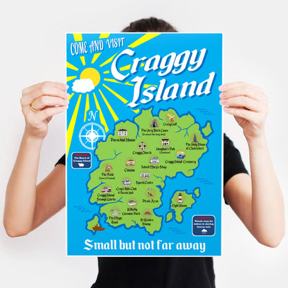 Visit Craggy Island / Small But Not Far Away, Father Ted Print