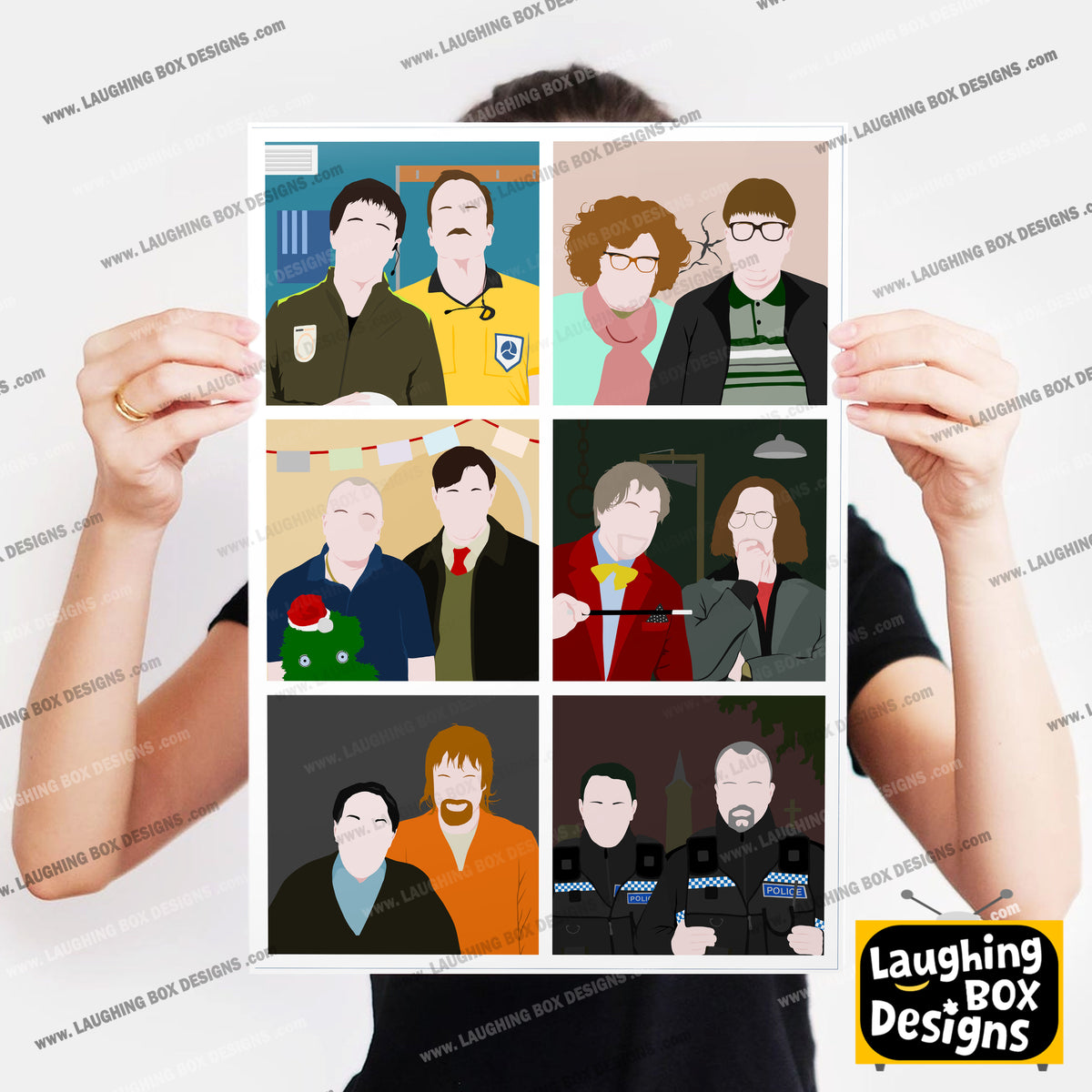 SERIES FIVE CHARACTERS, Inside Number Nine Print