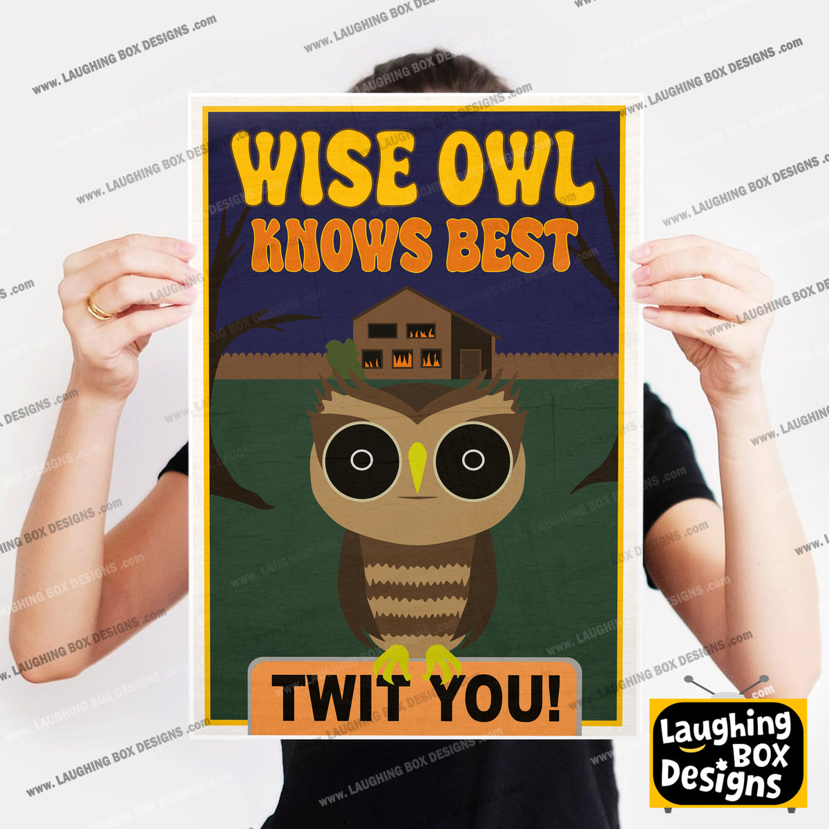 WISE OWL KNOWS BEST, Inside Number Nine Print