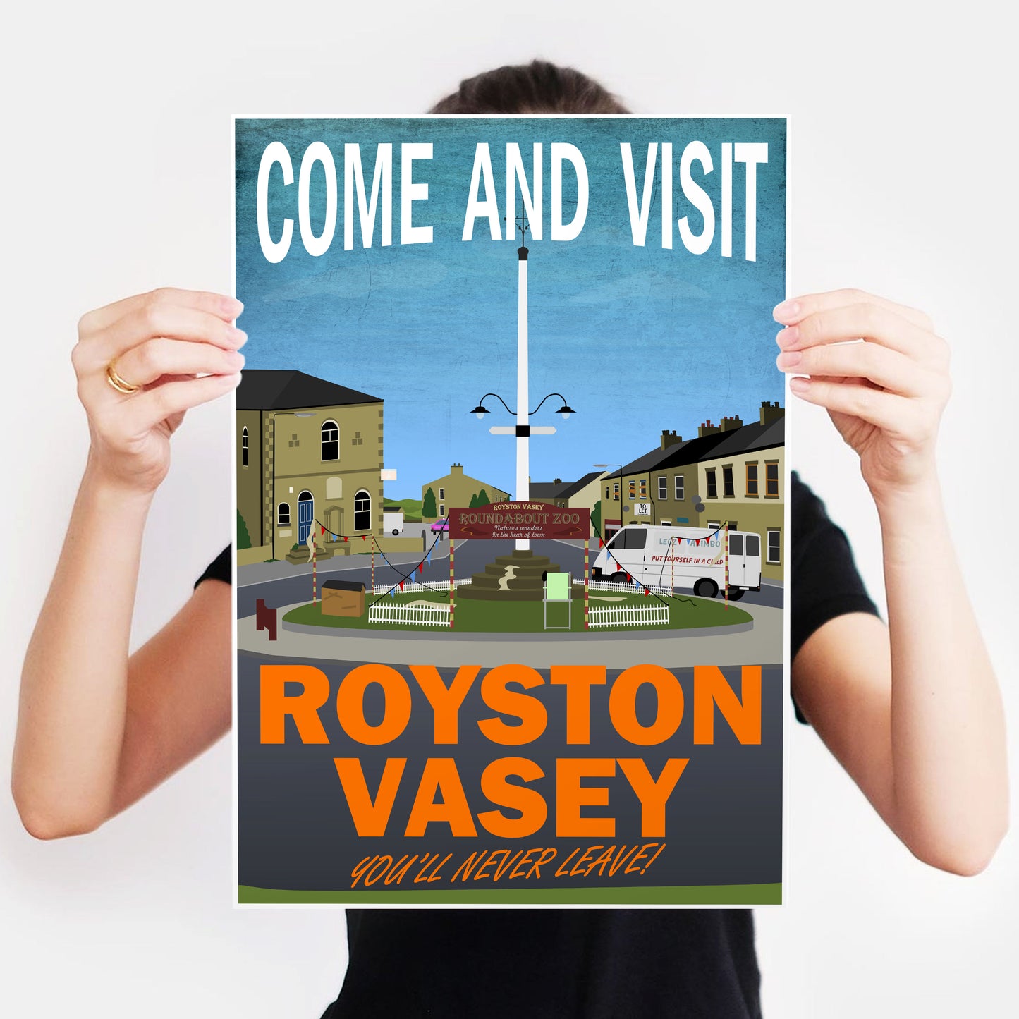 COME AND VISIT ROYSTON VASEY, Roundabout Zoo, The League of Gentlemen Print