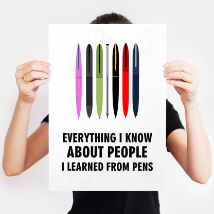 EVERYTHING I KNOW ABOUT PEOPLE I LEARNED FROM PENS, Pauline Campbell-Jones Character Quote, The League of Gentlemen Print