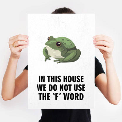 IN THIS HOUSE WE DO USE THE 'F' WORD, Harvey Denton Character Quote, The League of Gentlemen Print