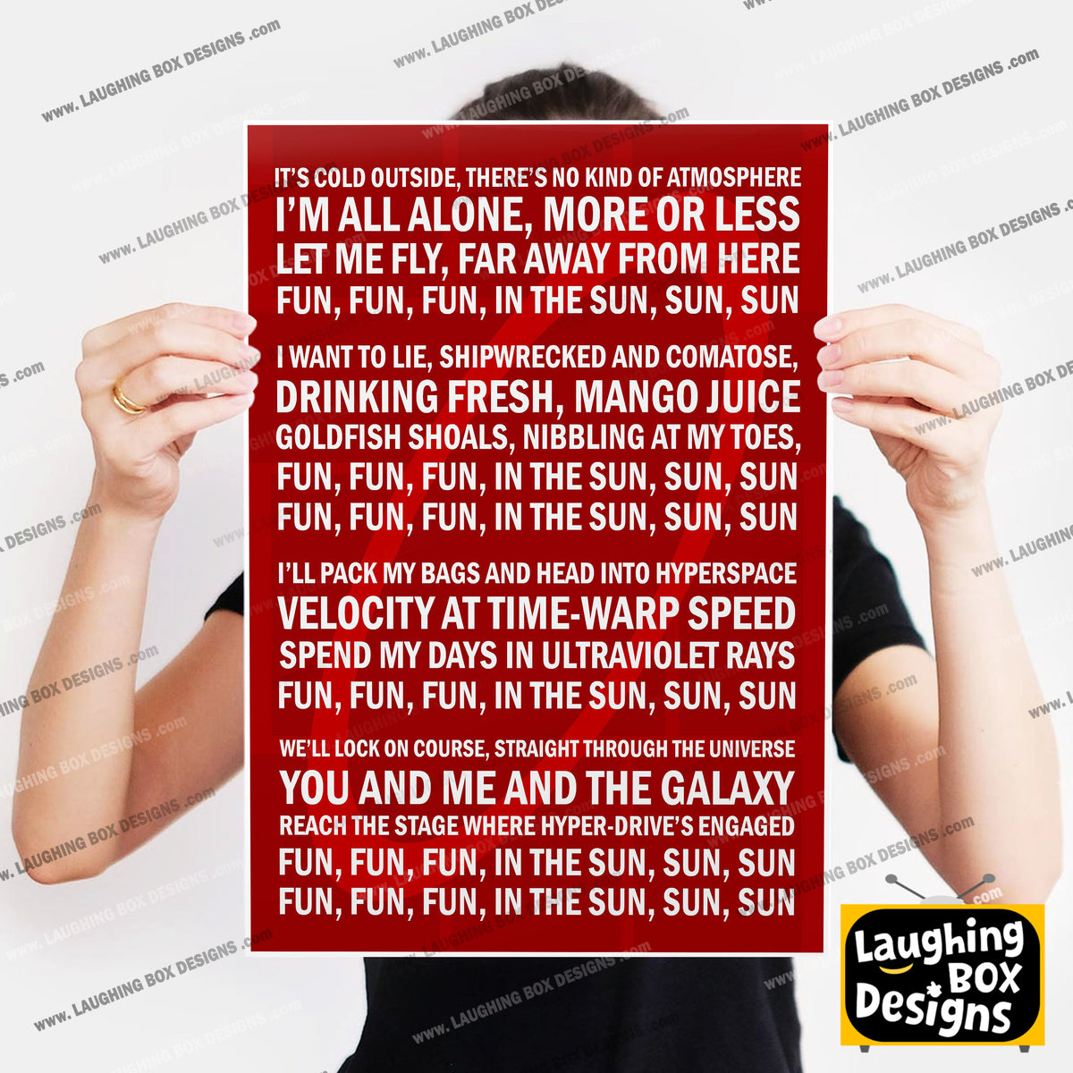 RED DWARF THEME TUNE / Song Lyrics, Red Dwarf Print