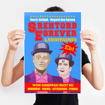 THE SENSATIONAL REVERSE BROTHERS, Tour Poster, Red Dwarf Print