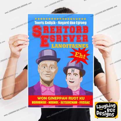 THE SENSATIONAL REVERSE BROTHERS, Tour Poster, Red Dwarf Print