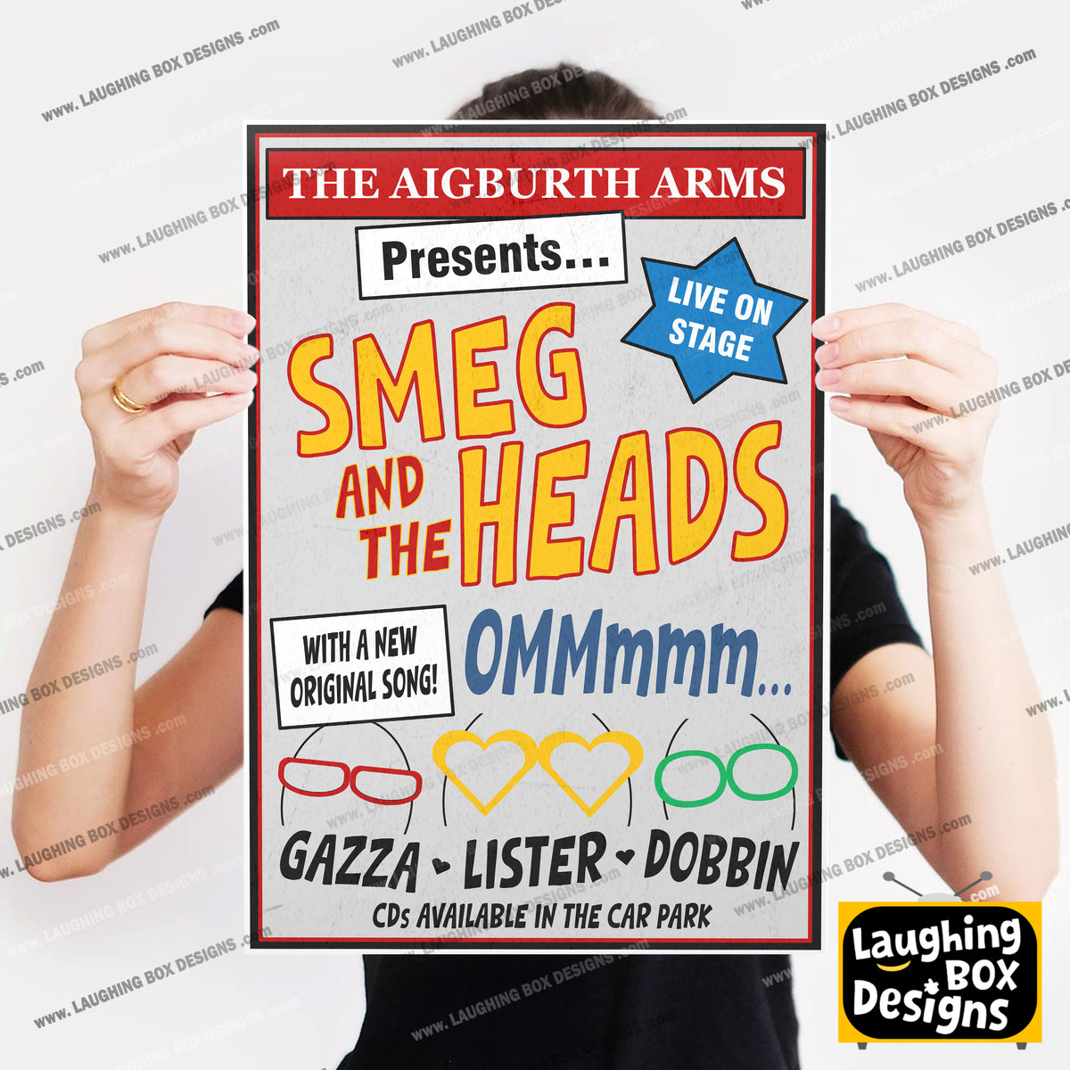 SMEG AND THE HEADS Band Poster, The Ommmm song, The Aigburth Arms, Red Dwarf Print