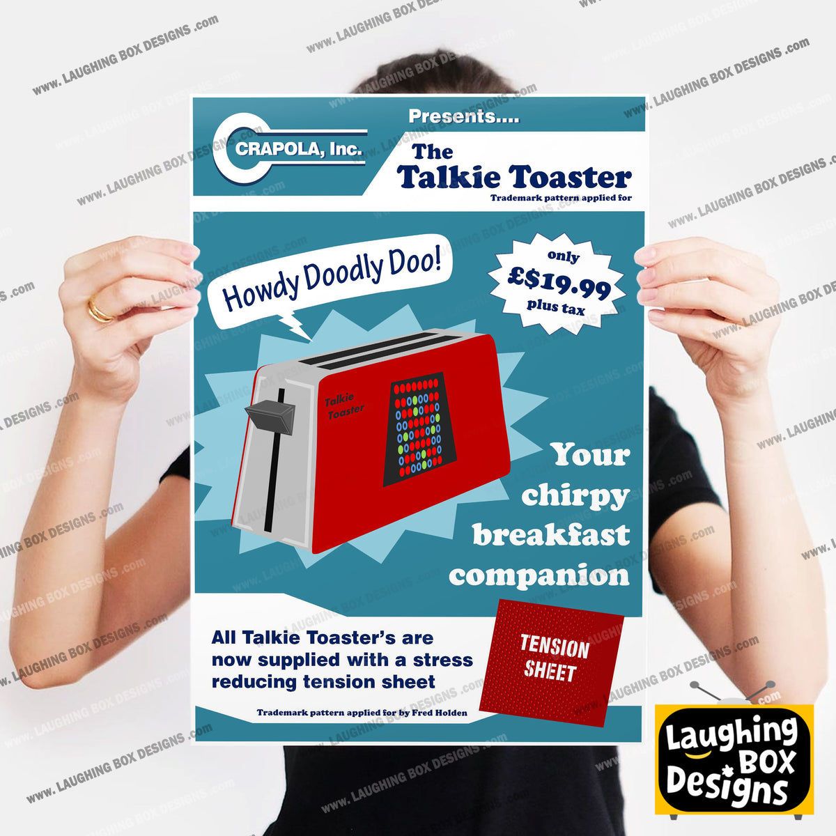 TALKIE TOASTER and TENSION SHEET ADVERT, Red Dwarf Print