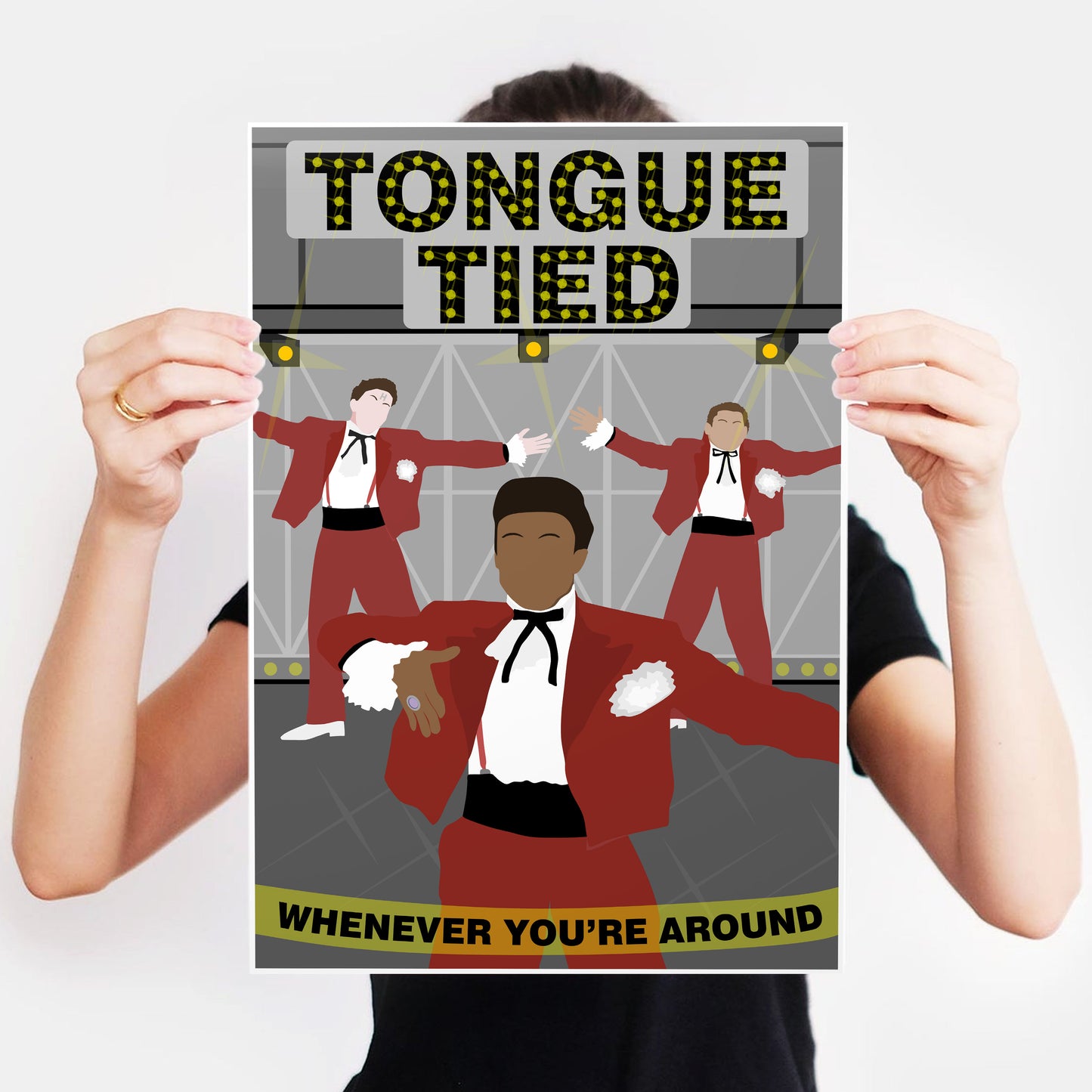 TONGUE TIED Whenever You're Around, Red Dwarf Print