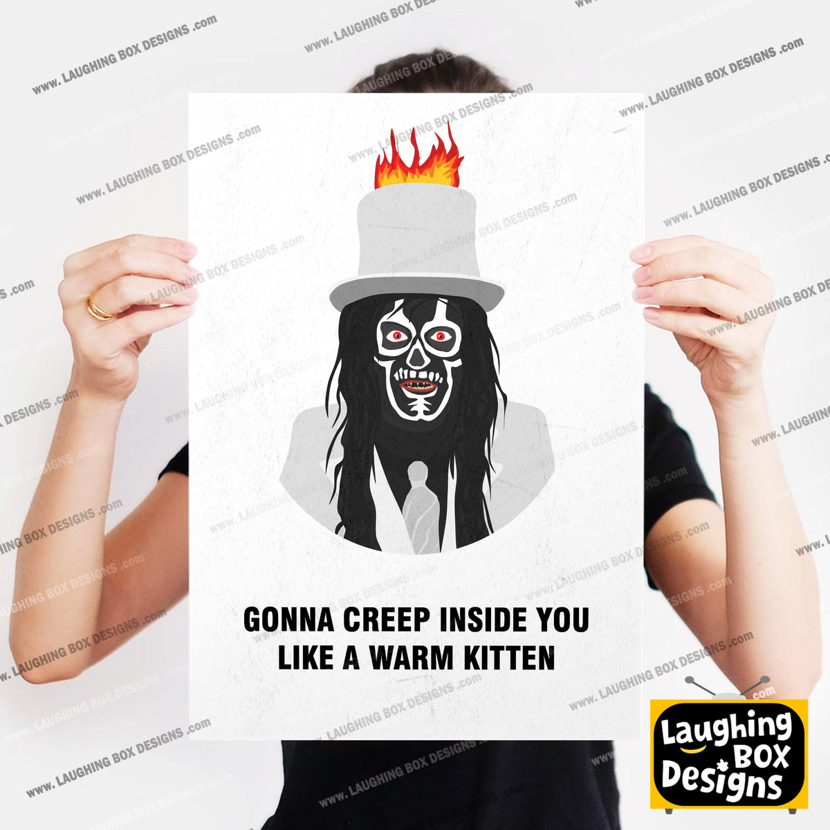 THE SPIRIT OF JAZZ , Gonna Creep Inside You Like a Warn Kitten, Character Quotes, The Mighty Boosh Print