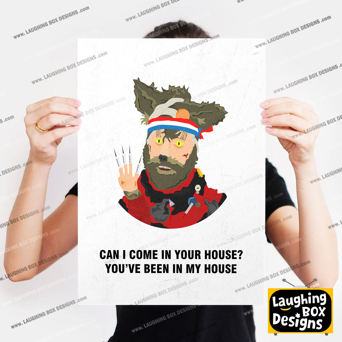 THE CRACK FOX, Can I Come In Your House? You've Been In Mine, Character Quotes, The Mighty Boosh Print
