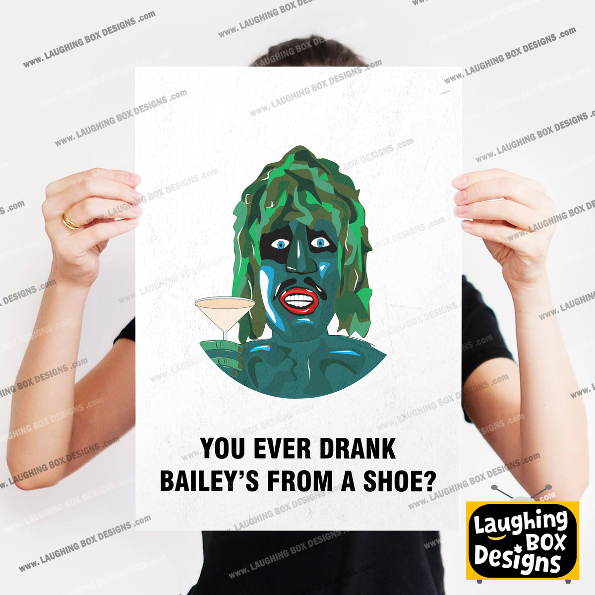 EVER DRUNK BAILEYS FROM A SHOE?, Old Gregg Character Quotes, The Mighty Boosh Print