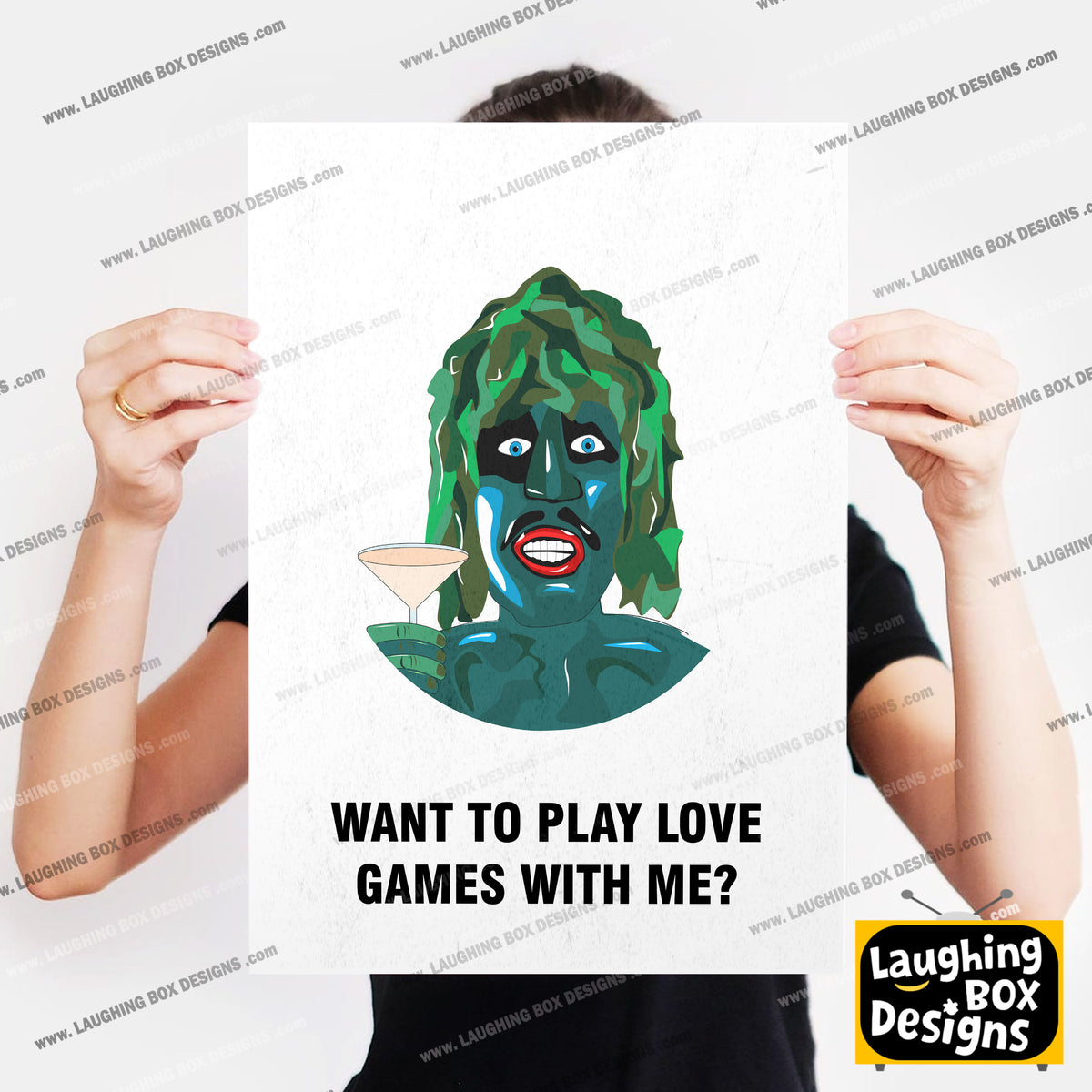 OLD GREGG, Want To Play Love Games With Me?, Character Quote, The Mighty Boosh Print