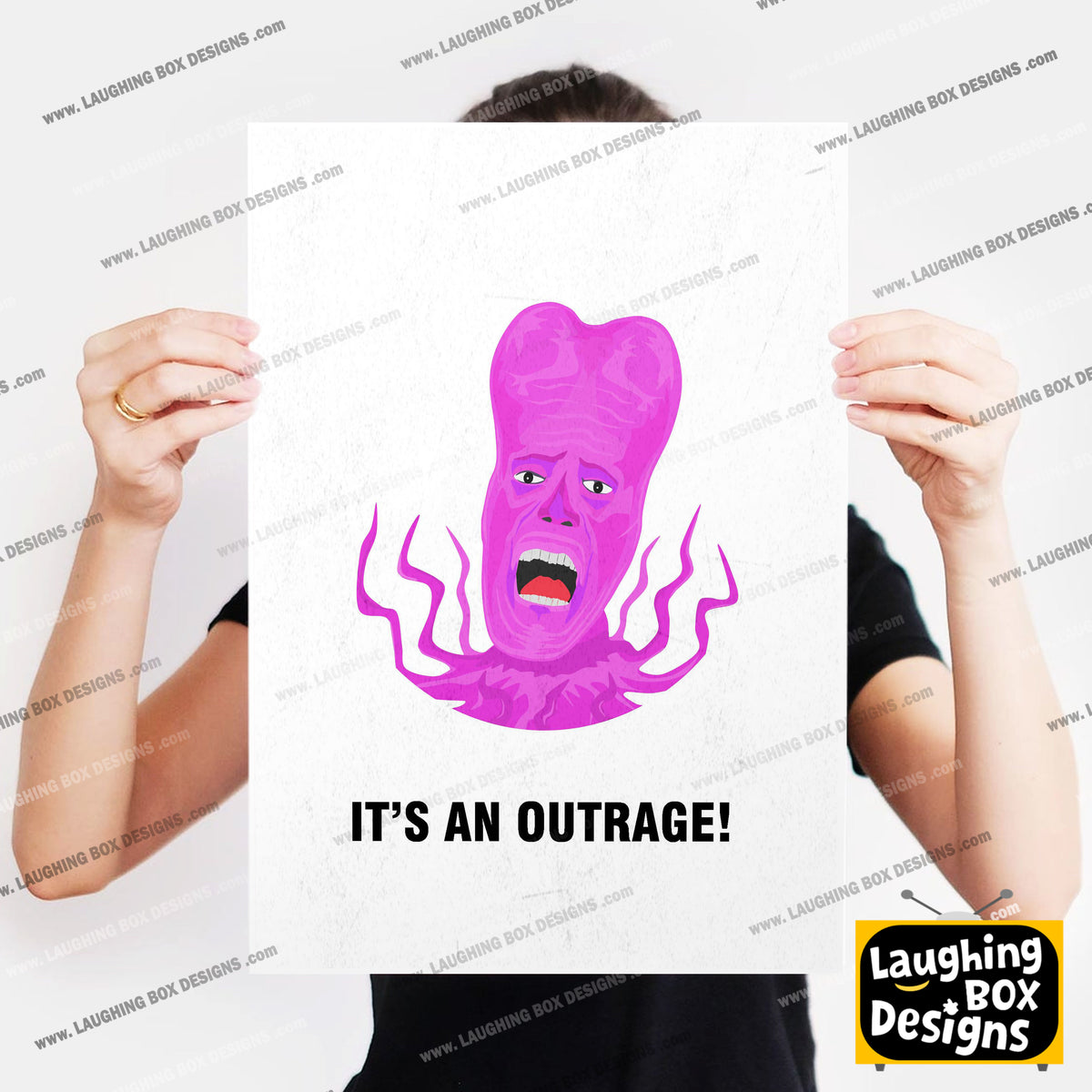 TONY HARRISON, Its An Outrage!, Character Quote, The Mighty Boosh Print