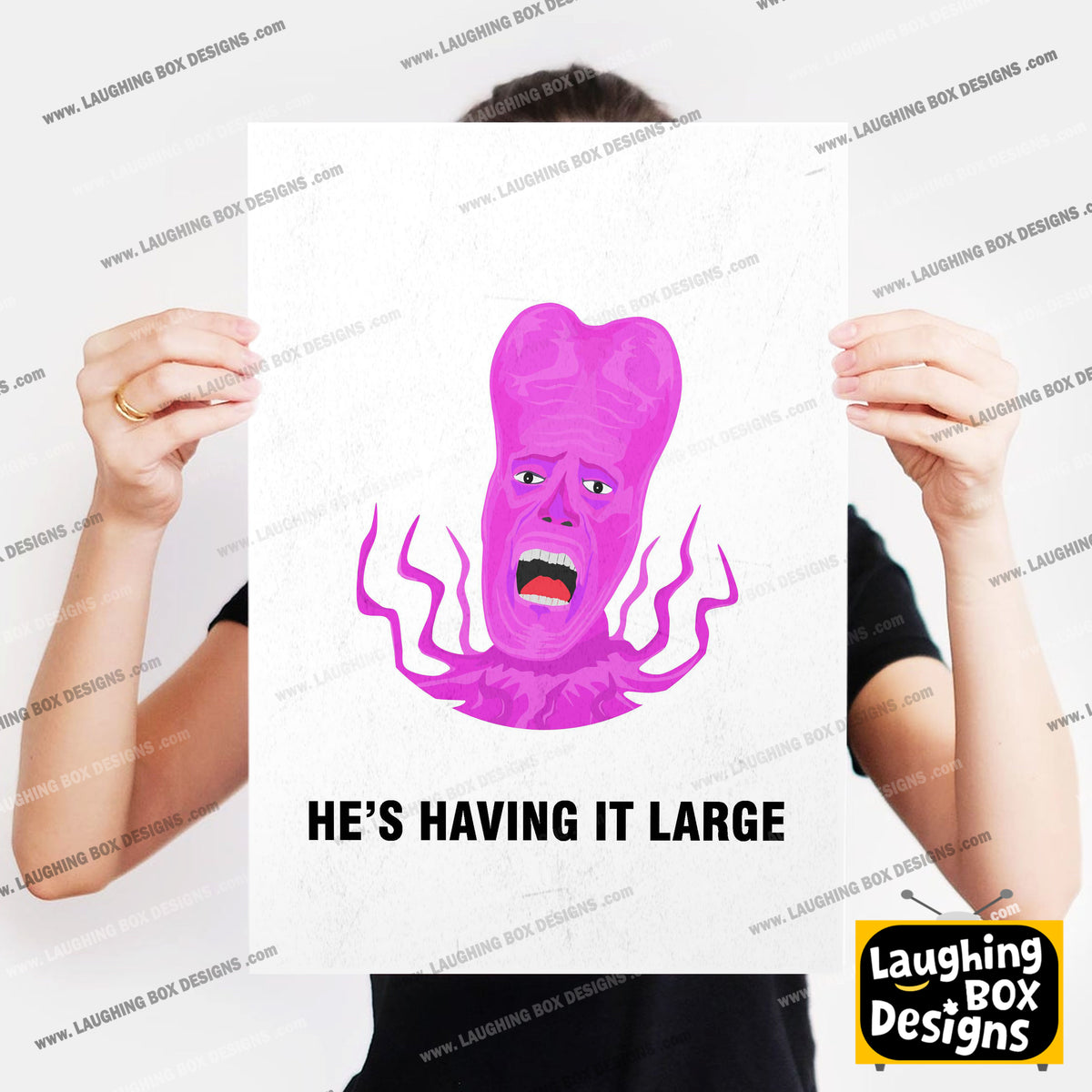 TONY HARRISON, He's Having It Large, Character Quote, The Mighty Boosh Print