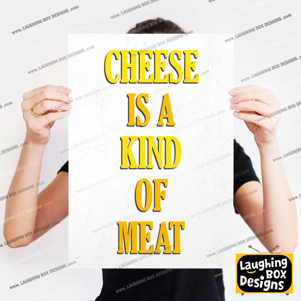 CHEESE IS A KIND OF MEAT, Tommy Character Quotes, The Mighty Boosh Print