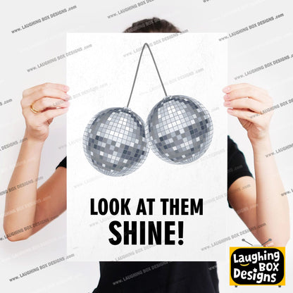 LOOK AT THEM SHINE!, Mr Susan Character Quotes, The Mighty Boosh Print