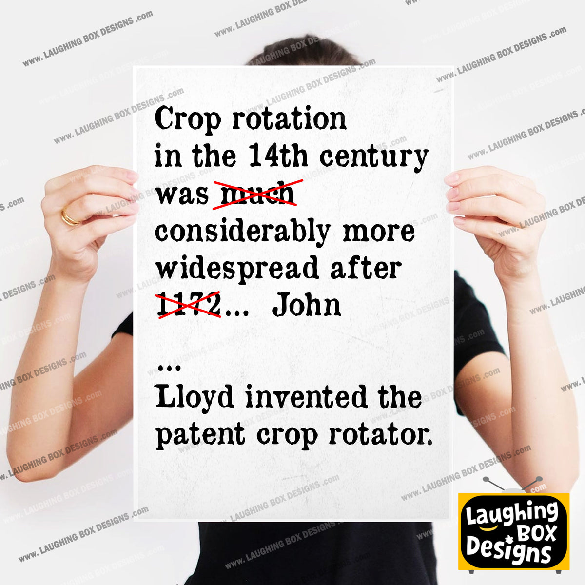 CROP ROTATION IN THE 14TH CENTURY, Bambi Episode Quote, The Young Ones Print