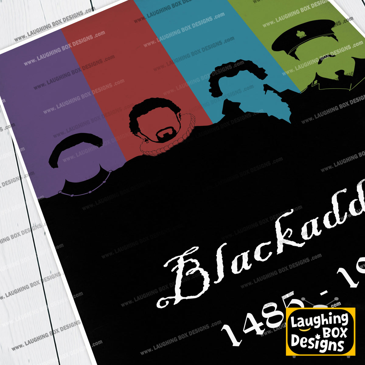 BLACKADDER 1485 - 1918 Original Dynasty Silhouettes, Blackadder Print