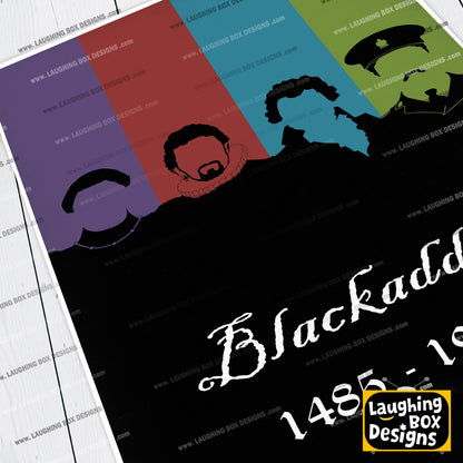 BLACKADDER 1485 - 1918 Original Dynasty Silhouettes, Blackadder Print