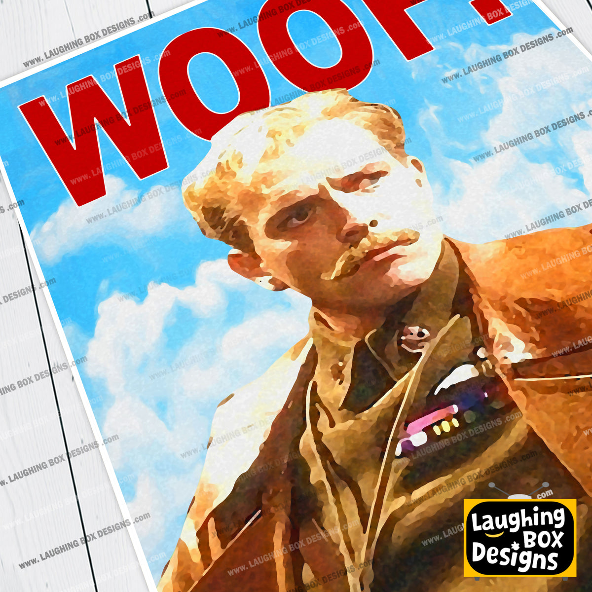 WOOF! LORD FLASHHEART Portrait, Blackadder Print