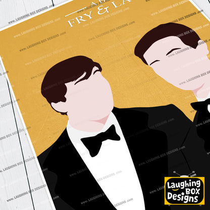 A BIT OF FRY AND LAURIE Comedy Characters Minimalist Print