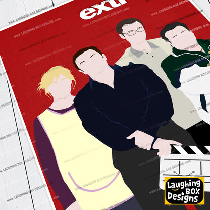 EXTRAS Comedy Characters Minimalist Print