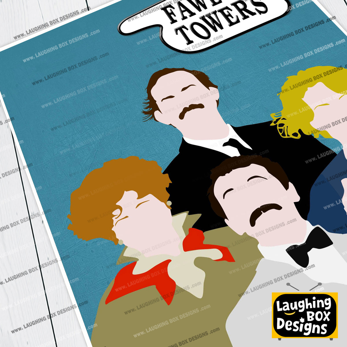 FAWLTY TOWERS Comedy Characters Minimalist Print
