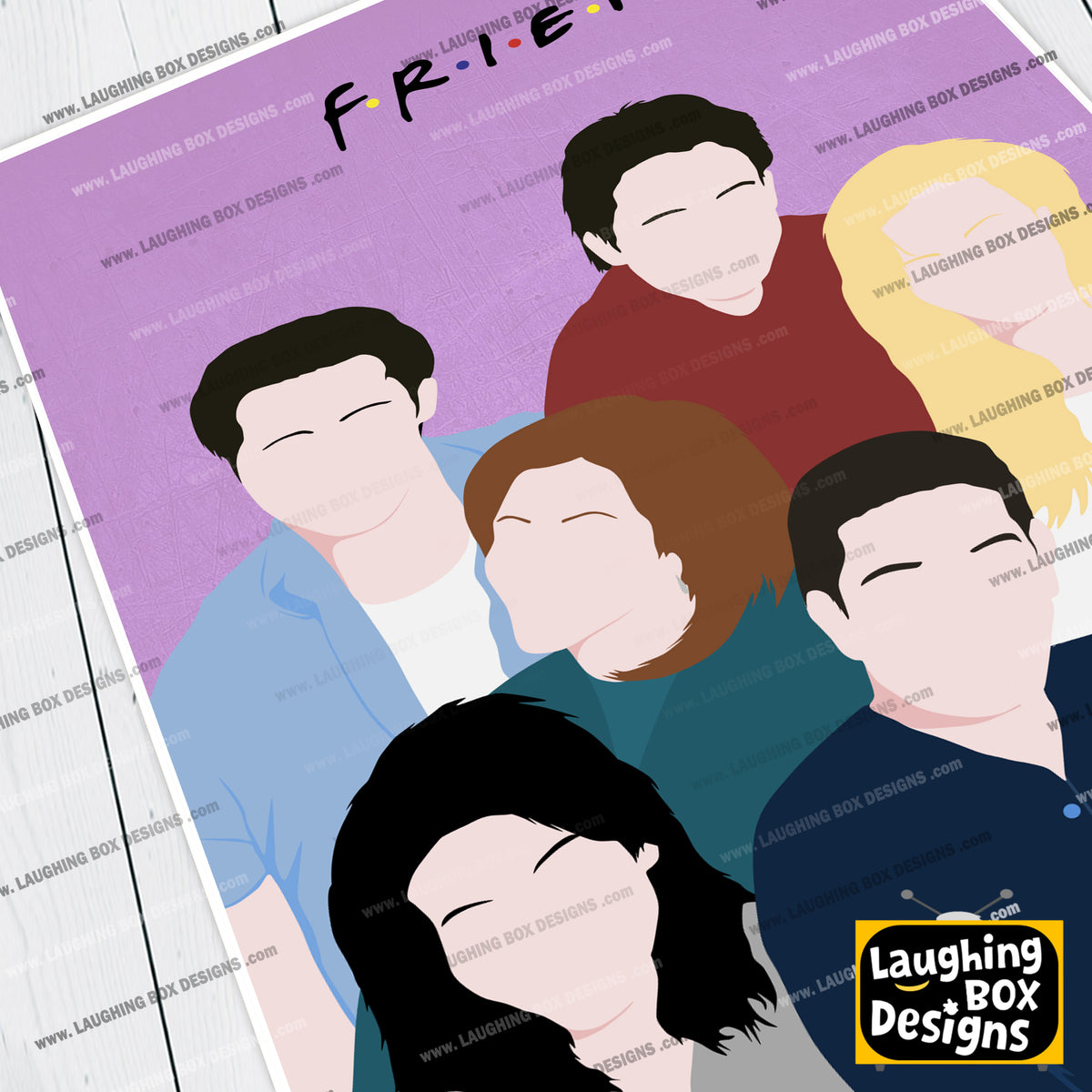 FRIENDS Comedy Characters Minimalist Print
