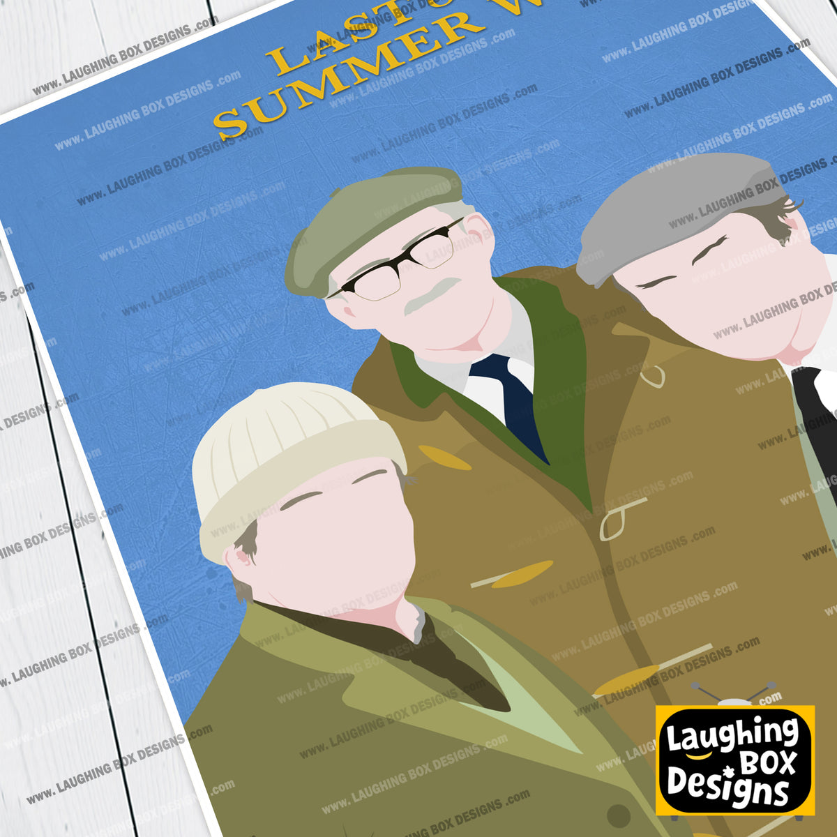 LAST OF THE SUMMER WINE Comedy Characters Minimalist Print