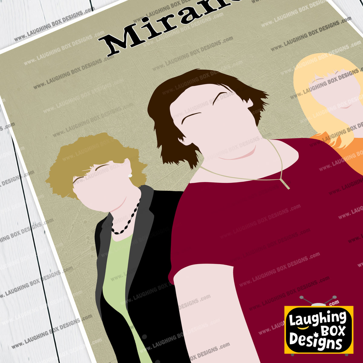 MIRANDA Comedy Characters Minimalist Print